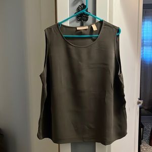 women’s sleeveless silk tank
